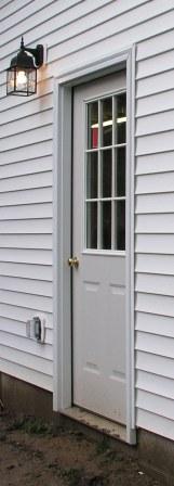 The "man door"
