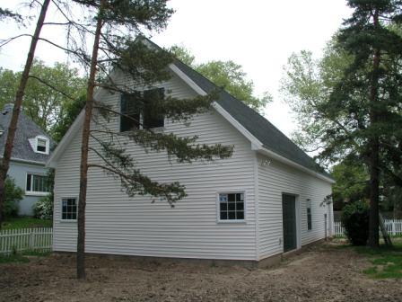back of the garage