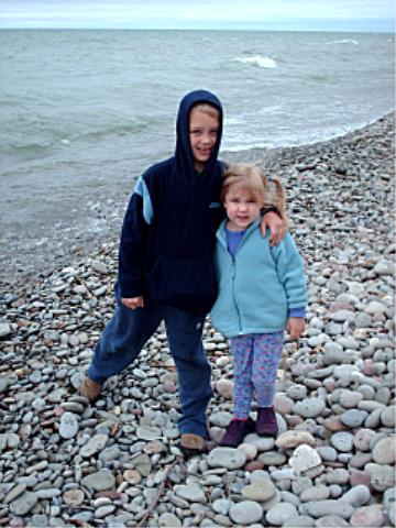 Jeffery and Bethan down by Lake Ontario