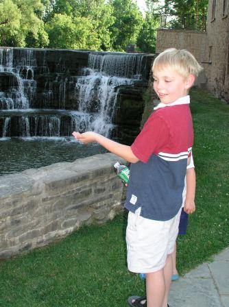 Jeffery catching some water