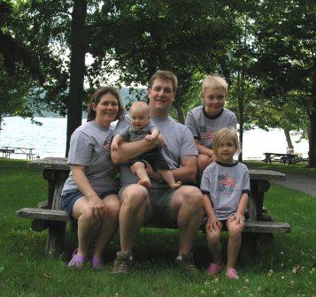 Family photos during our day trip around Keuka Lake