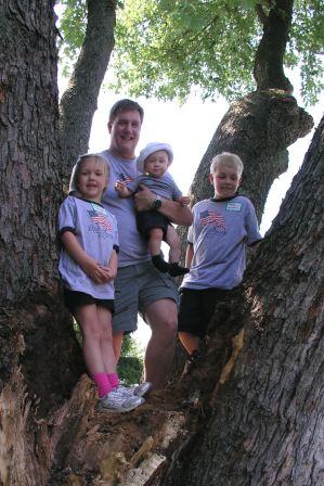 Part of the Ouimette Family Tree gathered at a Ouimette Family Picnic