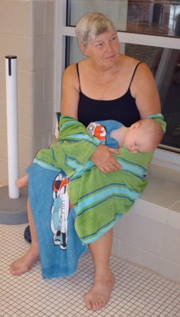 An afternoon at Grandma's community pool