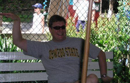 Daddy doing a passing motion