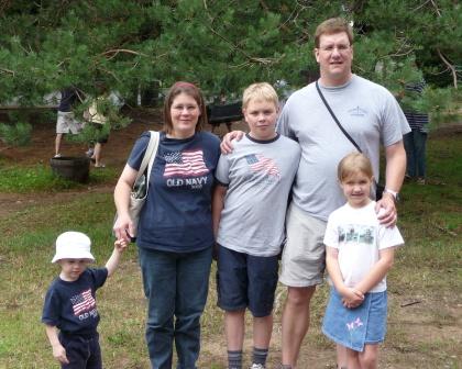 Grumpy took our picture and then took Thomas for a walk. :)