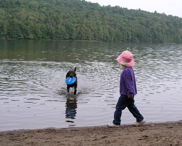 Still retrieving frisbees at 13!