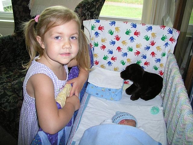 Bethan and her "prayer baby"