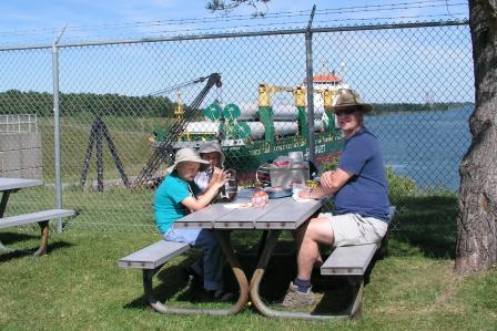 Picnicing at the Eisenhower Lock