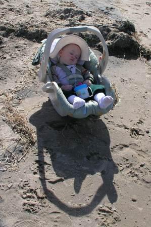 Thomas at the beach and fishing site