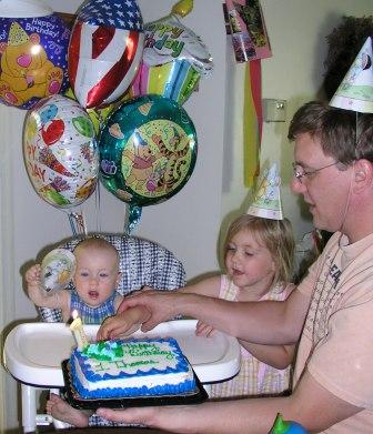 Happy Birthday party with the family