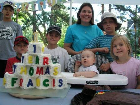 Happy Birthday at the picnic on August 11