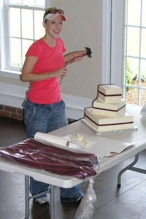 Yes, that is a hammer to build the cake.