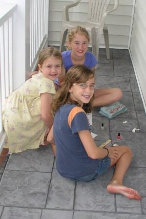 The girls get ready