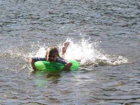 Enjoying the water