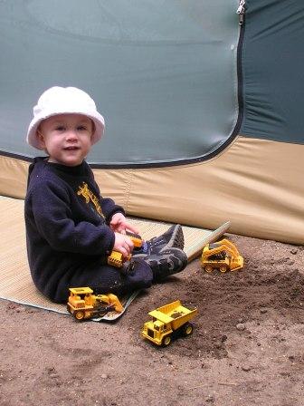 Thomas makes use of his trucks