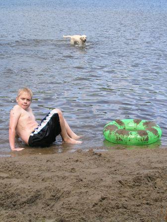The sand was fun too.