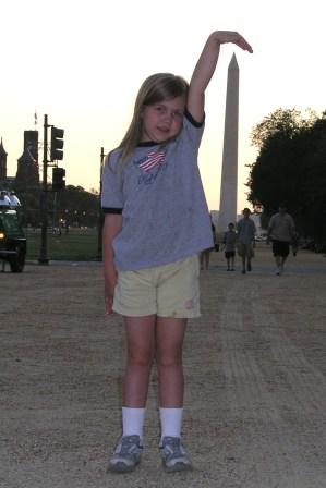 Washington monument with Ouimettes near by
