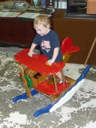 Thomas's favorite ride of the day and the band plays on...