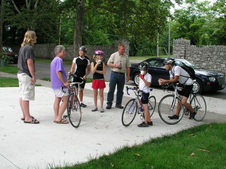Bikers arrive