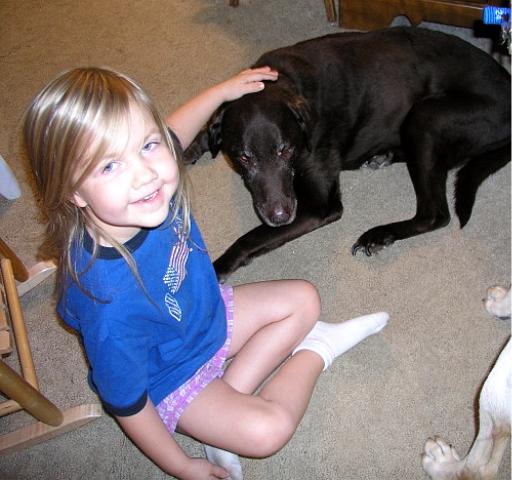 Bethan gives Morgan a birthday pet.