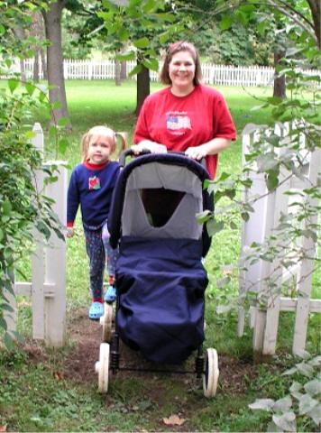 Thomas's first stroler ride