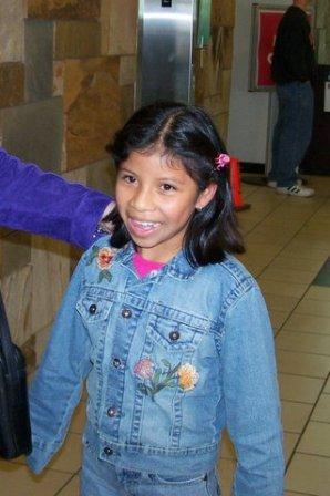 Lauren arrives in the USA