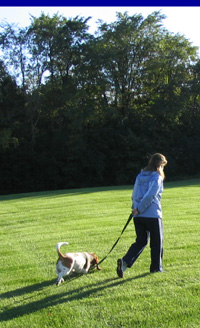 Chandra and Wilson on walk