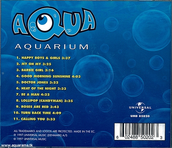 The Aquarama :: Aqua Discography :: Aquarium