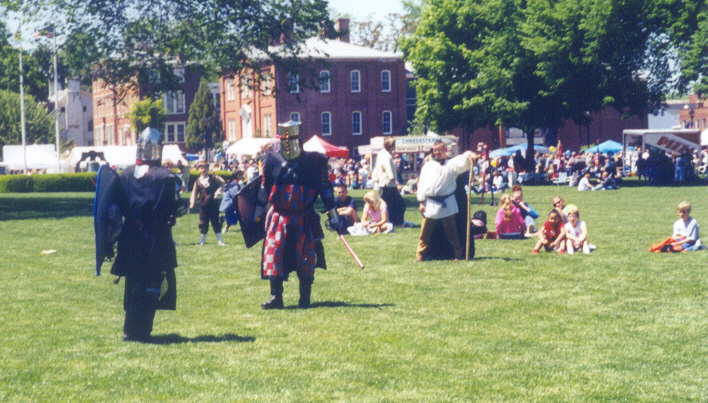 SCA demo at Dover Days, armored combat