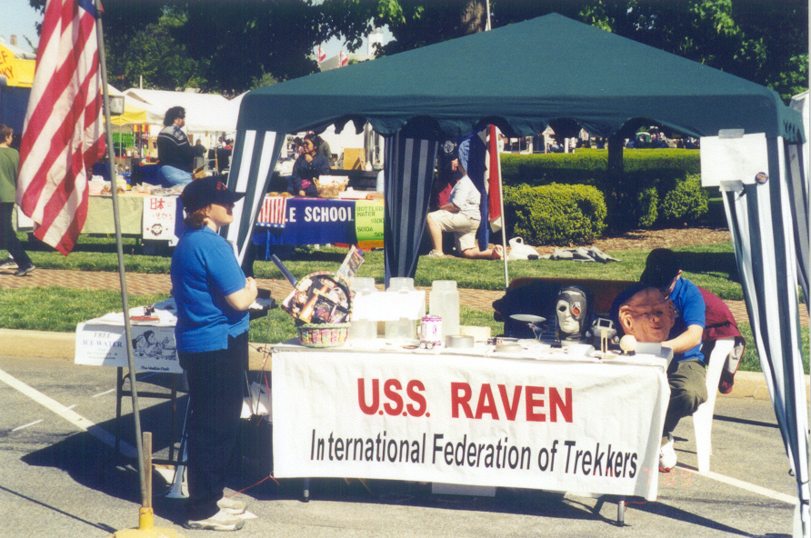 USS RAVEN booth at Old Dover Days