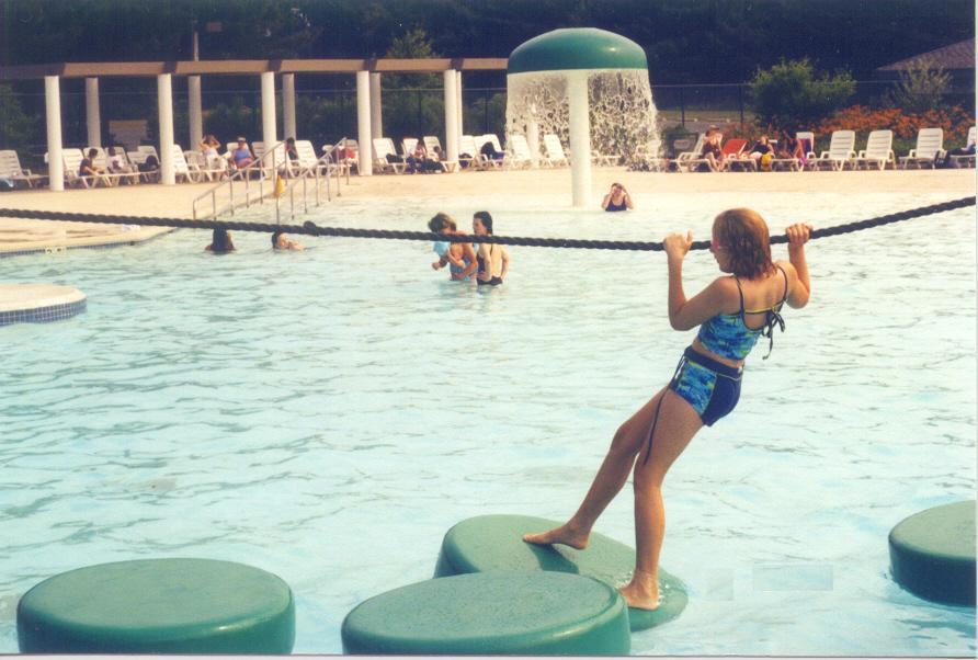 guess who ended up in the pool?