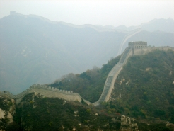 Great wall at the Badaling tourist-trap section