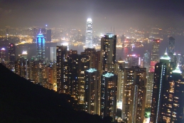 Peak view of Hong Kong by day