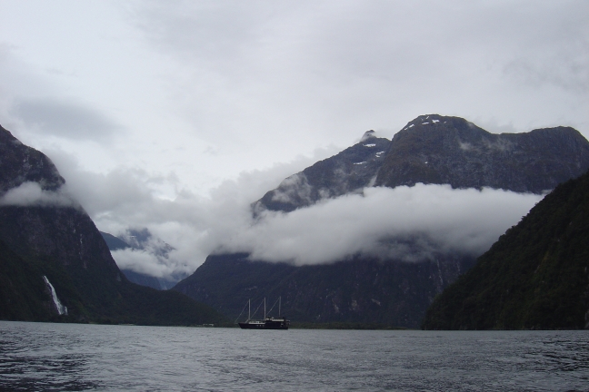 Milford sound from a Kayak
