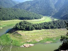 Vista del pant� de Susqueda