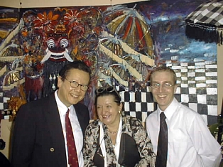 Luzi at the Bali office opening