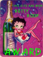 betty boop 
award