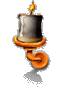 candle left