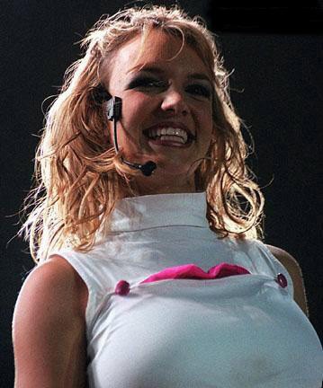 The ever bouncy Britney Spears