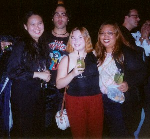 Me, Jeannie, Arion of 3rd Eye Blind and Cindy Pic taken by Lizzie