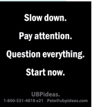 UBP Ideas