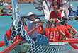 dragon boats blessed by lions