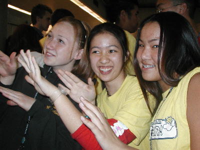 What are Kristina, Yilin, & Shana pointing at?&nbsp; Probably some hot boys.&nbsp; *sizzle*