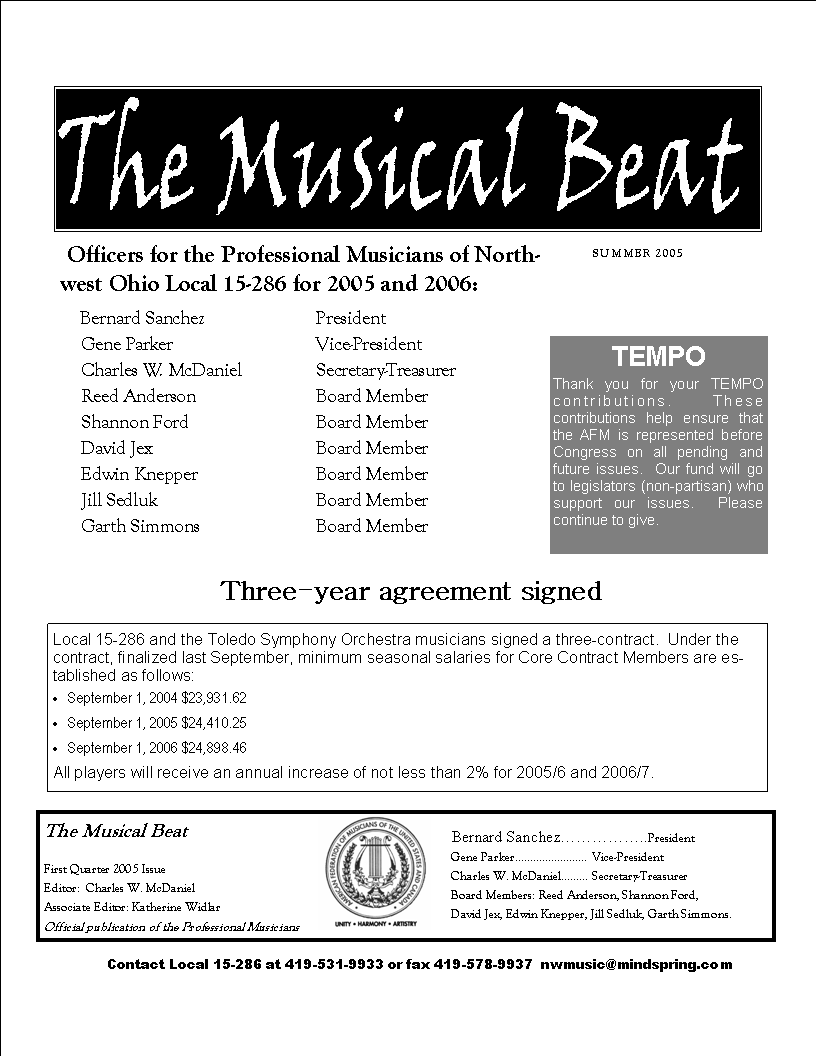 Image of Page 1 Summer 2005