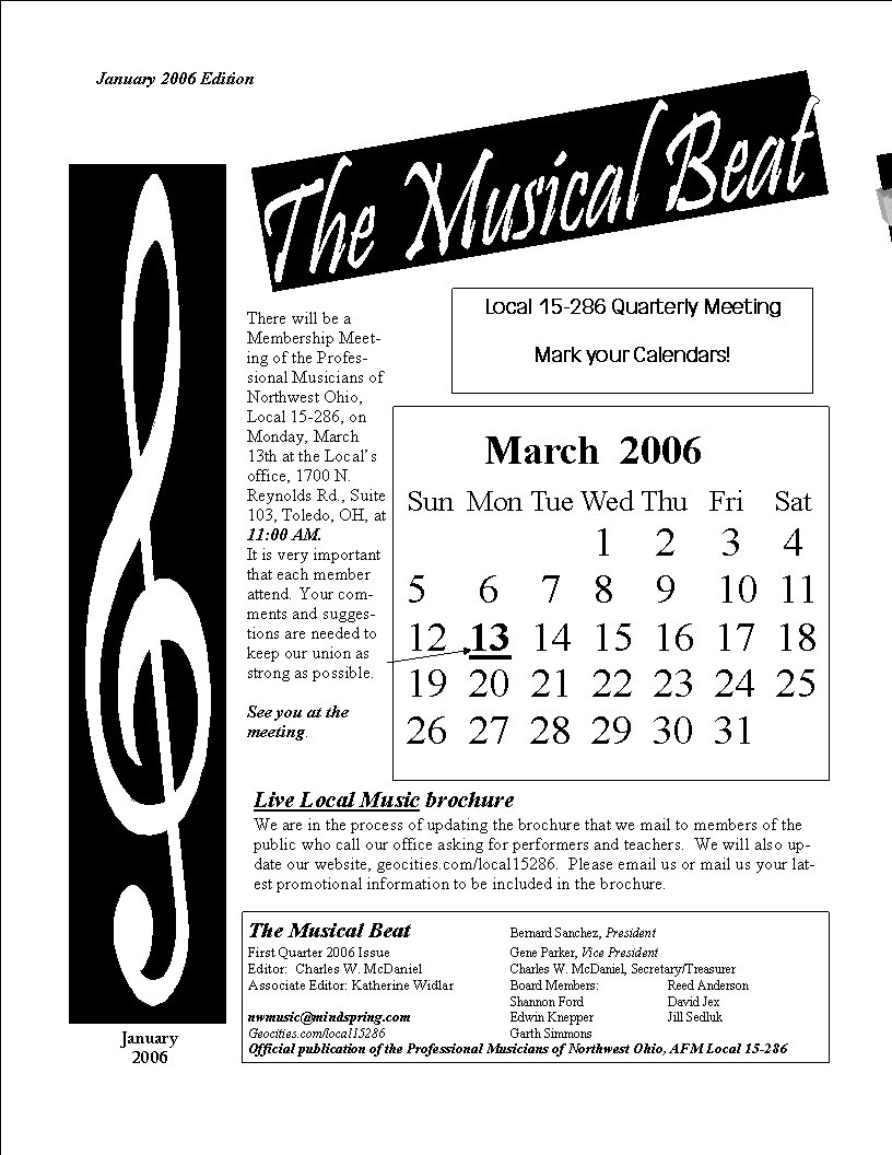Image of Page 1 January 2006