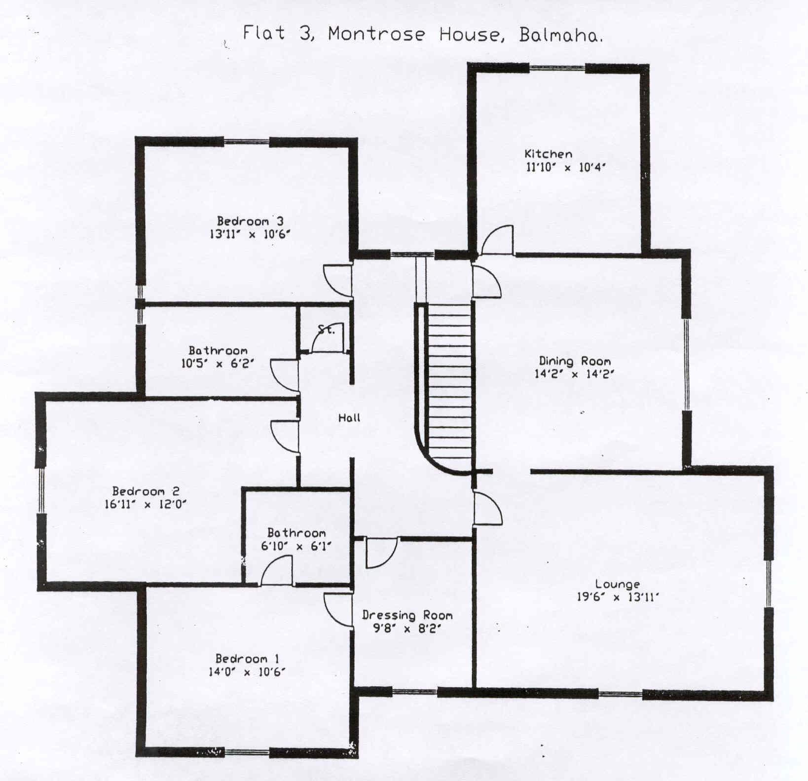 Montrose House - room layout