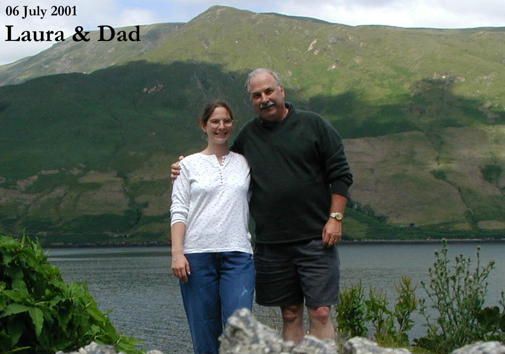Laura and Dad at Leenaun, IE