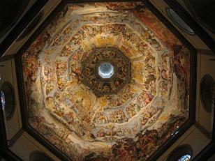 The inside of Brunelleschi's dome.