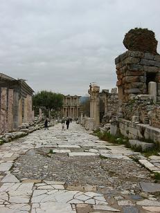 Street of Ephesus used for horses and chariots.
