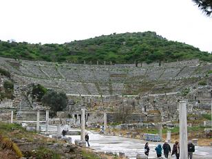 Ephesian theater with a capacity of 24,000.